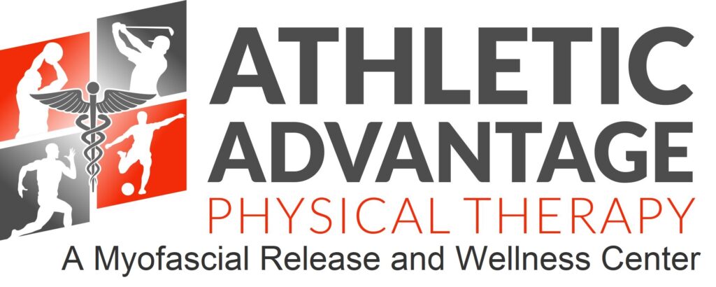 Full color logo for Athletic Advantage Physical Therapy, a Myofascial Release and Wellness Center in Lewis Center, Ohio
